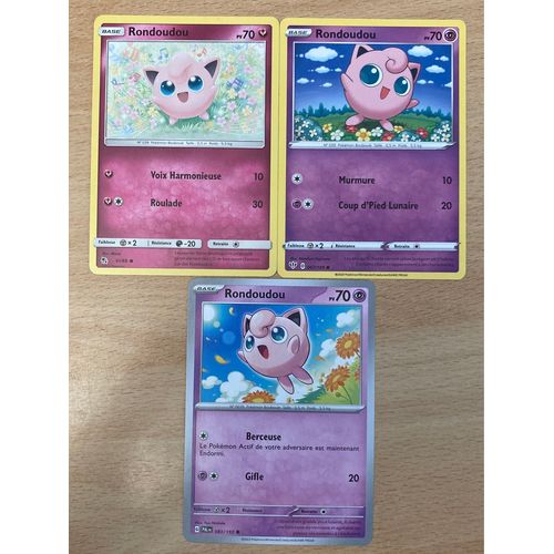 (2764) 3x Rondoudou (Pokemon) 