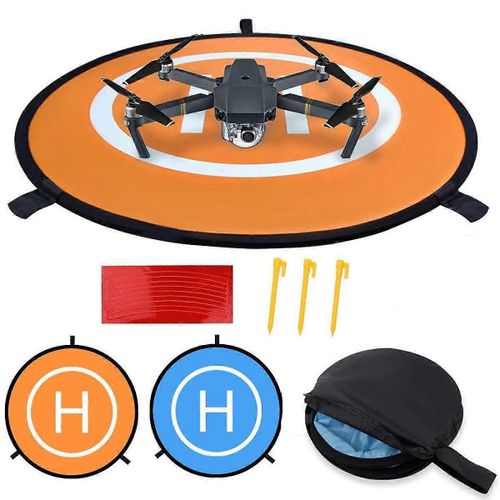 Plates-Formes D'Atterrissage De Drone, Imperméable À L'Eau 21.6 '' Tapis D'Atterrissage Universel Universel Quick-Fold Double Face Quadcopter Landing Pads Pour Rc Drones Hélicoptère Dji Spark Mavic Pr-Générique