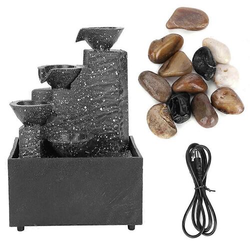 Artisanat d'ornement de fontaine d'eau USB de bureau pour la décoration de table de bureau à domicile d'intérieur