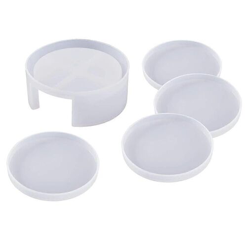Coaster Mold Round Silicone Mold Cup Mat Epoxy Resin Mold Home Tabletop Decoration
