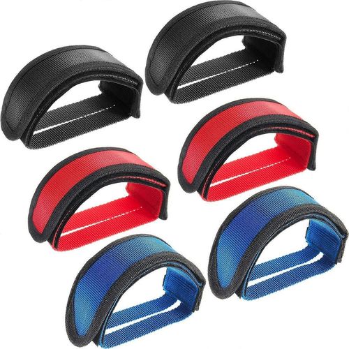 3 Paires De Sangles De Pédale De Vélo - Ceinture De Sangle De Clip De Pédale Adhésive De Cyclisme Pour Vélo À Engrenage Fixe