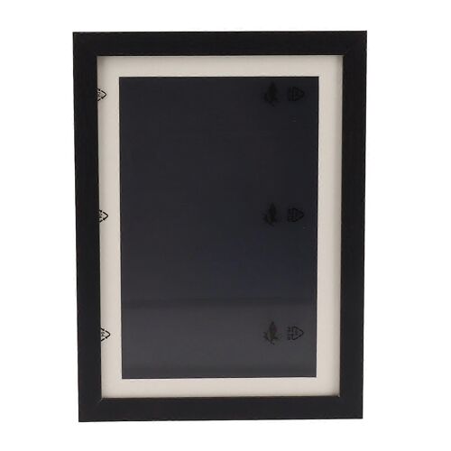 Enfants Art Cadre Densité Conseil Ps Magnétique Avant Ouverture Modifiable Oeuvre D'affichage Cadre Contient 50 Pcs Photos Pour L'artisanat Dessin Travail Scolaire Noir