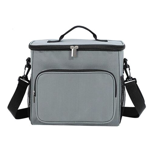 Lunch Box - Sacs à lunch isothermes élégants pour adultes, hommes et femmes - Sacs isothermes de grande capacité pour le travail, gris élégant