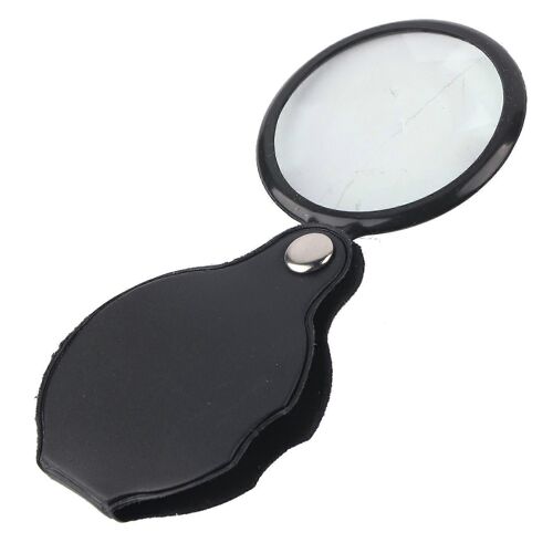 8x Mini Poche Pliable Bijoux Loupe Loupe Loupe Avec Pochette