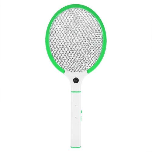 Mouche électrique Moustique Tapette Bug Zapper Raquette Insectes Tueur avec LED Lumière Vert + Blanc