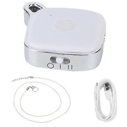Solaire portable ultrasonique anti-moustiques USB antiparasitaire Batterie de rejet comprend (blanc argent)