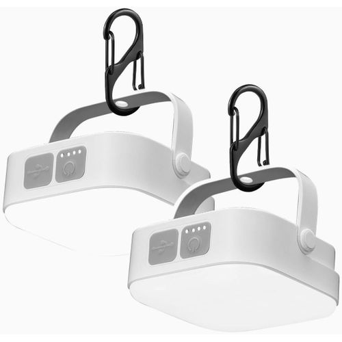 Kalanka-2 Pièces Lampe Camping, 4000lm Lampe Solaire Camping Rechargeable, Résistant À L'eau Lampe Led Exterieur , Lumière De Camping Extérieure Portable Avec 4 Modes Pour Camping, Pêche, Randonnée