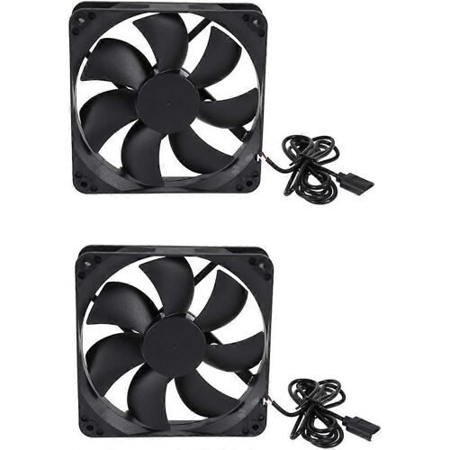 USB Ventilateur Silencieux 120mm Aliment par Ventilateur USB Ventilateur Portable PC Ventilateur 2 pcs pour Portable Routeur Rservoir d'eau TV Box (No