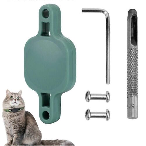 Collier Pour Animaux De Compagnie Étui Étanche Compatible Avec Airtag Anti Vol Housse De Protection Anti-Perte Pour Colliers De Toutes Largeurs