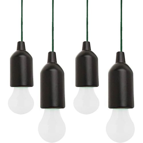 Kalanka-Lamping Lot De 4 Lampes Led Pour Camping, Randonnée, Extérieur, Fête, À Suspendre, Portable, Blanc Chaud, Pour Camping, Randonnée, Extérieur, Fête