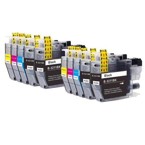 2 Ensembles + Extra Black pour remplacer Brother LC3211 Compatible/non-OEM par Go Inks (10 Encres)