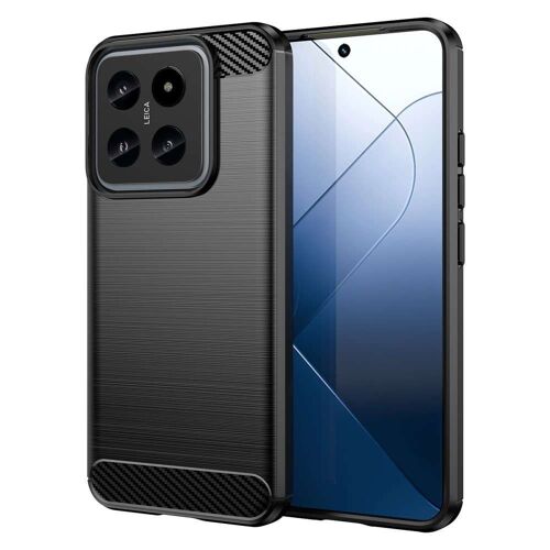 Coque pour Xiaomi 14 5G - housse etui silicone gel carbone + verre trempe - NOIR