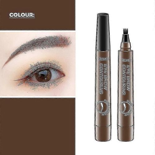 Teinte Eye Brow 4 Tip Brow Imperméable À L'eau Longue Durée Microblading Sourcils Stylo Crayon 