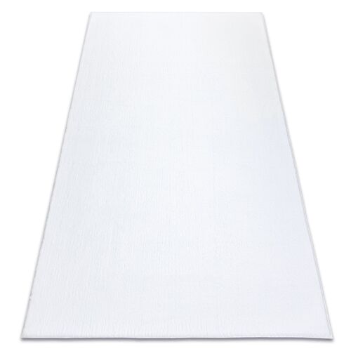 140x190 Cm Tapis De Lavage Moderne Lindo Blanc, Antidérapant, Shaggy