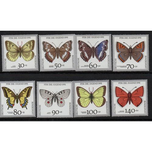 Allemagne Timbres Animaux : Les Papillons 1991