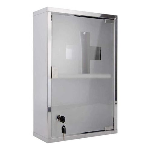 Armoire à pharmacie - Cabinet Large - Métal - Gris