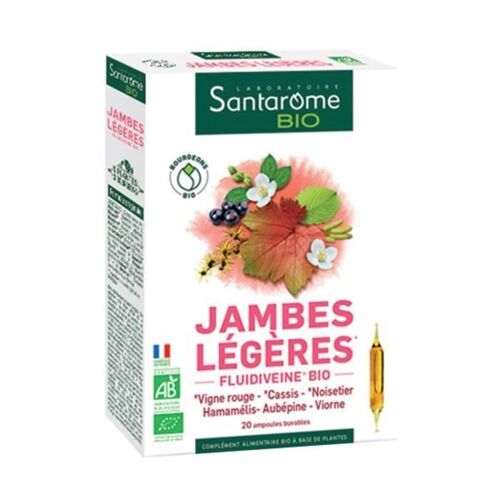 Santarome Bio Jambes Légères 20 Ampoules 