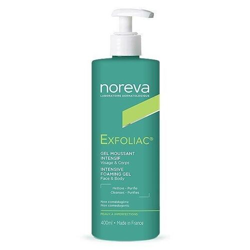 Gel Moussant Intensif Exfoliac - Noreva - 400ml - Pour Peaux Jeunes À Imperfections 