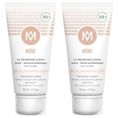 Même Déodorant Crème Peaux Sensibles Lot 2 X 50 Ml