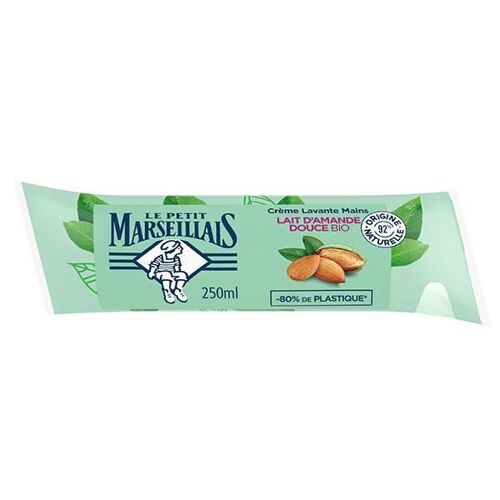 Crème Lavante Mains - Le Petit Marseillais - Lait D'amande Douce Bio - 250ml 