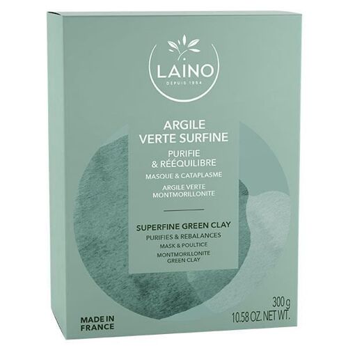 Argile - Laino - Argile Verte Surfine - Purifie Et Rééquilibre L'épiderme - Sans Parabène 