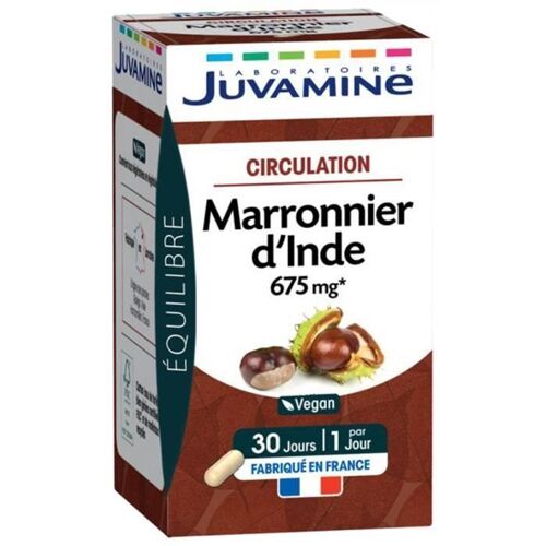 Complément Alimentaire Au Maronnier D'inde - Favorise La Circulation - 150 Végécaps + 30 Offertes - Juvamine 
