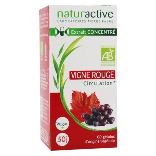 Naturactive Vigne Rouge Bio 60 Gélules Végétales 