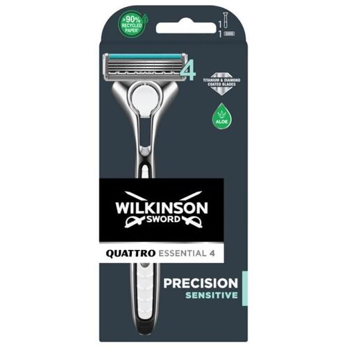 Wilkinson Rasoir Homme Quattro Titanium Sensitive X 1 