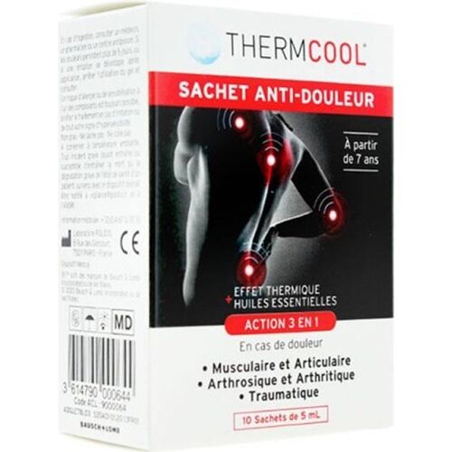Bausch & Lomb Thermcool Sachet Anti-Douleur Gel Action 3 En 1 10 X 5ml 