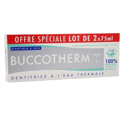 Buccotherm Dentifrice Blancheur Et Soin Lot De 2 X 75ml 
