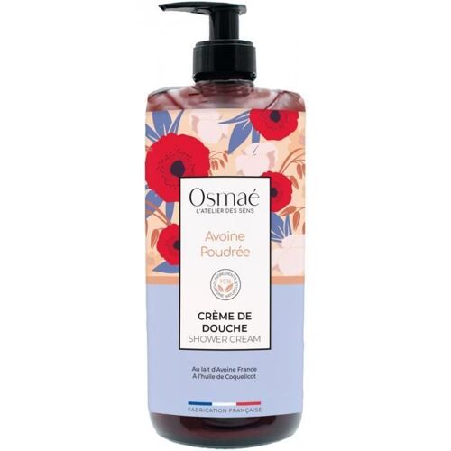 76839 Osmae Gel Douche Avoine Poudrée Flacon Pompe 1 L 