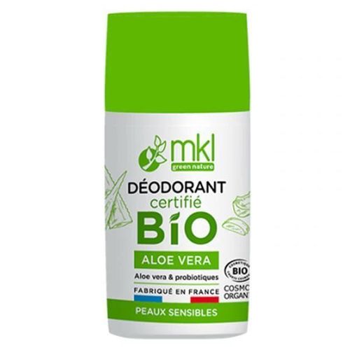 Déodorant - Mkl Green Nature - Aloe Vera Bio - 50ml - Antibactérien - Fraîcheur Durable 