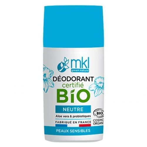 Déodorant - Mkl Green Nature - Neutre Bio - 50ml - Antibactérien - Aloe Vera - Menthe Poivrée 