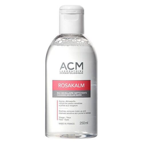 Eau Micellaire Acm Rosakalm - Nettoyante Et Hydratante Pour Peaux Sensibles - 250ml 
