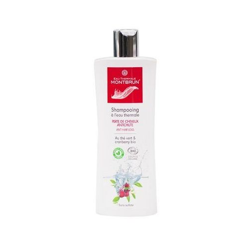 Montbrun Shampooing À L'eau Thermale Perte De Cheveux Thé Vert Et Cranberry Bio 250ml 