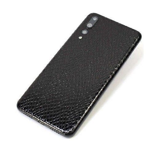 Huawei P30 Pro Skin Cuir Vinyle Skin Sticker Film De Protection Peau De Serpent Noir