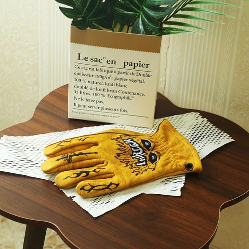 Kalanka-Gants De Travail Pour Homme - Gants De Moto Pour Homme - Gants De Jardin En Cuir - Respirants - Antidérapants - Idéal Pour Le Jardinage Et La Construction (Marron-04, Xl)