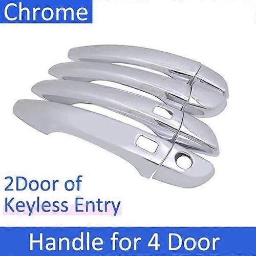 Fit pour Peugeot 2008 P24 Opel Mokka Crossland X Citroen C4 2020 2021 2022 2023 Chrome Poignée De Porte Couverture Accessoires De Voiture Autocollants