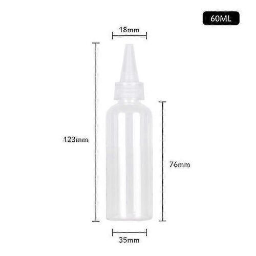 30pcs Plastique Squeeze Dropper Bottle 5-250ml Transparent Sharp-mouth Plastic Squeezable Sub-bottled Split