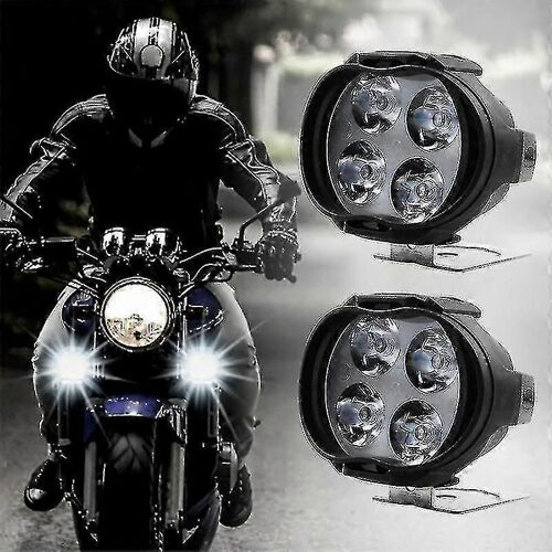 Moto Modifié Lumière 4 Perle Projecteur Feu Arrière 12v Véhicule Électrique Led Phare Externe Phare Hors Route Véhicule De Travail Lumière 2pc