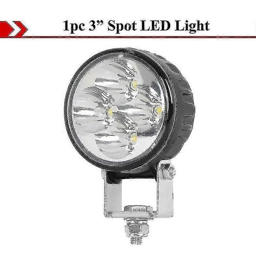 Crek Car Led Fog Lights 3 Pouces 12v 24v Moto Phare Rond Travail Lampe Pour Atv Uaz Off Road 4x4 Camion Bateau Souffleur À Neige Niva