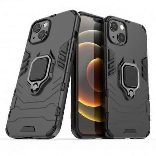 Coque Hybrid Armor Ring, iPhone 13 Pro, Coque extra durable Noir