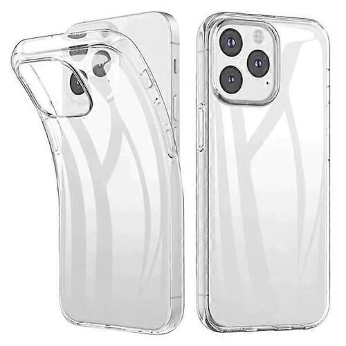 Coque Iphone 15 Pro Max Caoutchouc Transparent Légèrement Plus Résistant Transparent