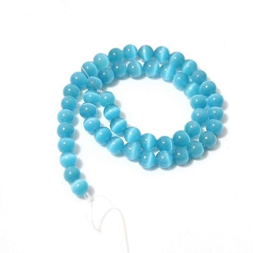Zhoulianfa Bricolage Bijoux Résultats Bleu Ciel Perle Intercalaire Pour La Fabrication De Colliers De Bracelet (8mm)
