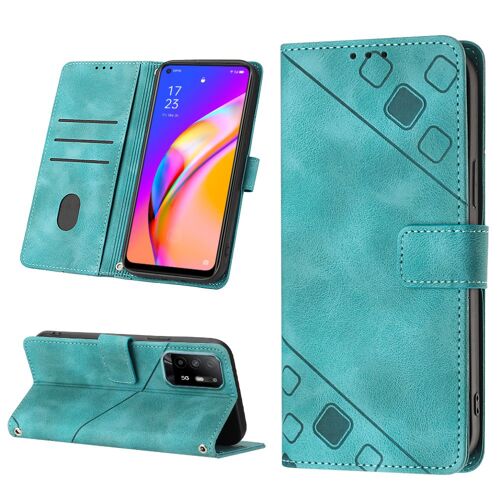 Coque Pour Oppo A95 5g,Housse En Cuir Pu Pochette Portefeuille Magnétique Etui De Protection,Antichoc Housse De Rabat Pochette Pour Oppo A95 5g,Vert