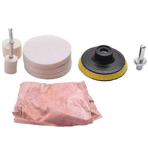 120g Kit De Polissage De Verre D'oxyde De Cérium Pour Dissolvant De Rayures Profondes Pour Pare-Brise Windows Glass Cl 8pcs