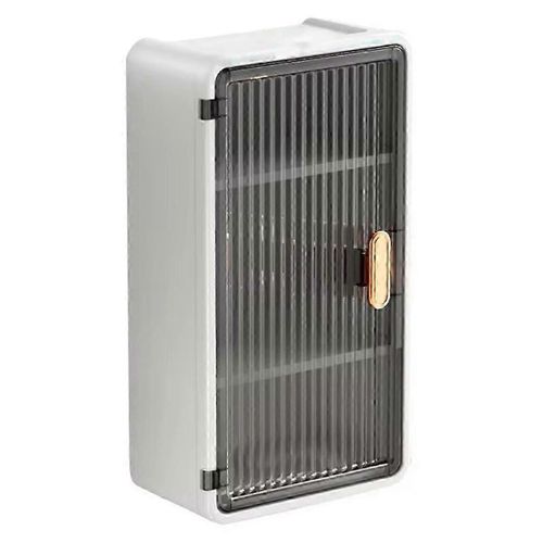 Étagère De Salle De Bain Murale Avec Boîte À Mouchoirs Étanche, Support De Rangement Multifonctionnel Pour Articles De Toilette