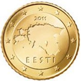 Estonie 50 Centimes 2022 Neuve+++ Unc+++ Issue Du Bu+++Rare+++