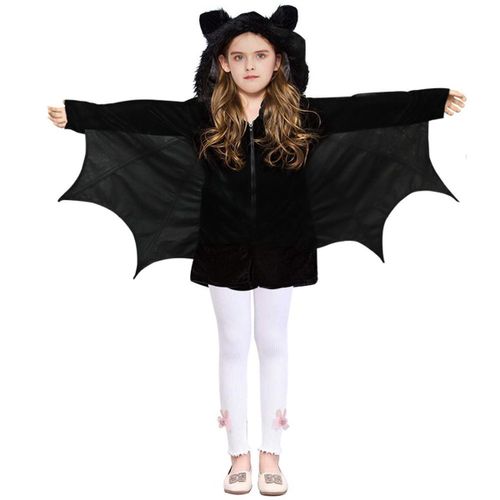 Déguisement De Chauve-Souris En Polaire Pour Enfant. Costume De Chauve-Souris Volante Pelucheuse. Squelette Goodnice