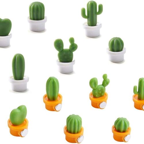 12 autocollants mignons et succulents pour aimant de réfrigérateur goodnice